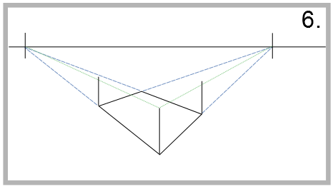 drawing two-point perspective